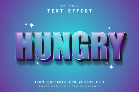 3D Blue Text Effect: A Versatile and Editable Vector Design for Creative Projects