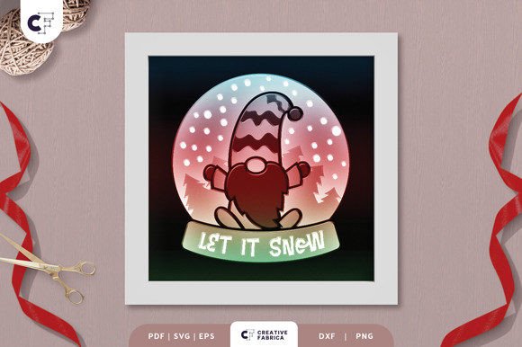 3D Shadow Box Christmas Gnome Snow Globe: A Creative Holiday Project for All Skill Levels