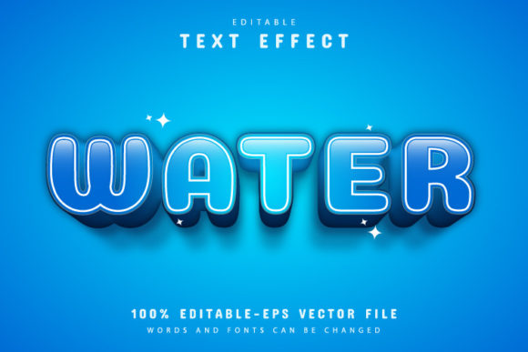 3D Water Text Effect for Creative Projects