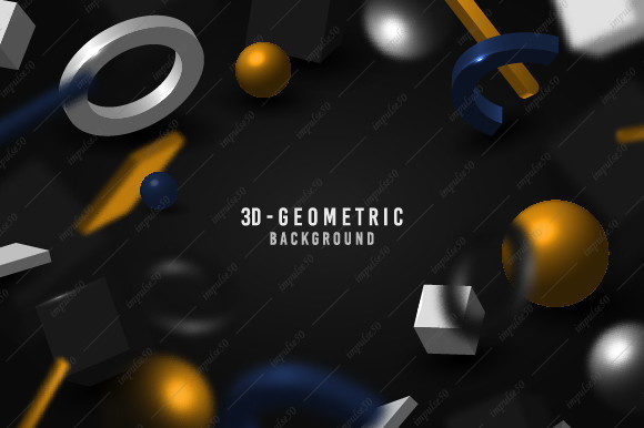 Abstract 3D Geometric Shape Pattern: A Modern Design Solution