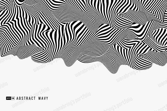 Abstract Black and White Minimal 3D Deco: A Modern Design Trend for Creative Professionals