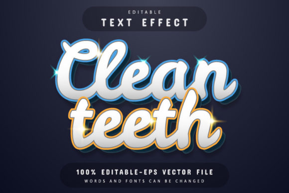 Clean Teeth 3D Text Effect