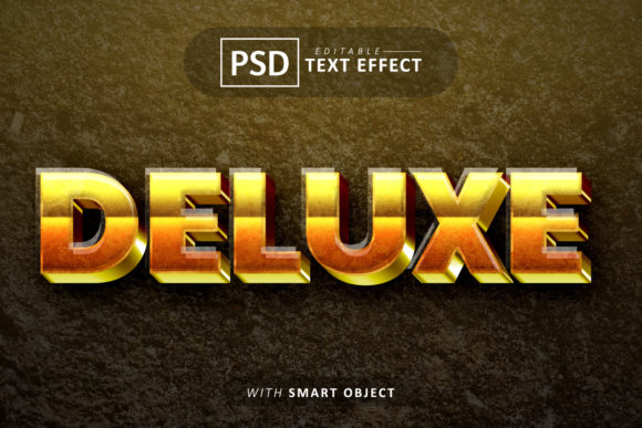 Deluxe 3D Text Effect Editable