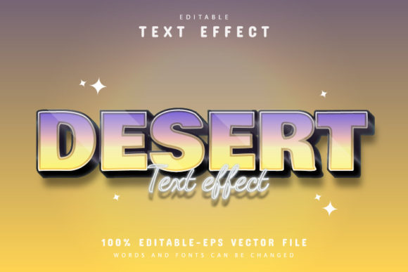Desert 3D Gradient Style Text Effect: A Versatile Design Tool for Creators