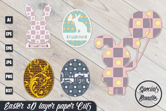 Easter 3D Layer Paper Cut