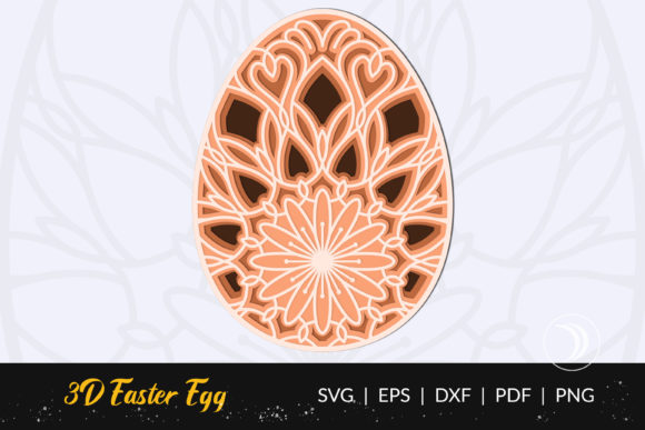 Happy Easter Egg Mandala SVG - Vol. 7