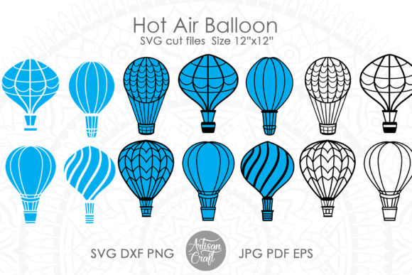 Hot Air Balloon SVG Cut File