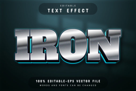 Iron 3d Text Effect Editable: A Versatile Design Tool for Creators