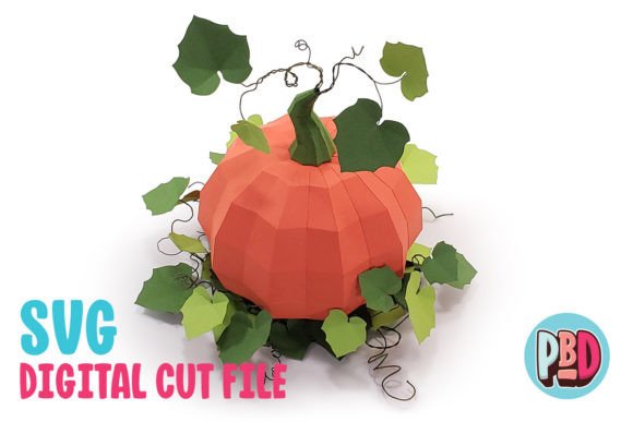 Pumpkin Centerpiece 3D Papercraft