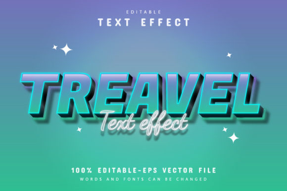 Treavel 3d Gadient Style Text Effect: A Versatile Design Tool for All